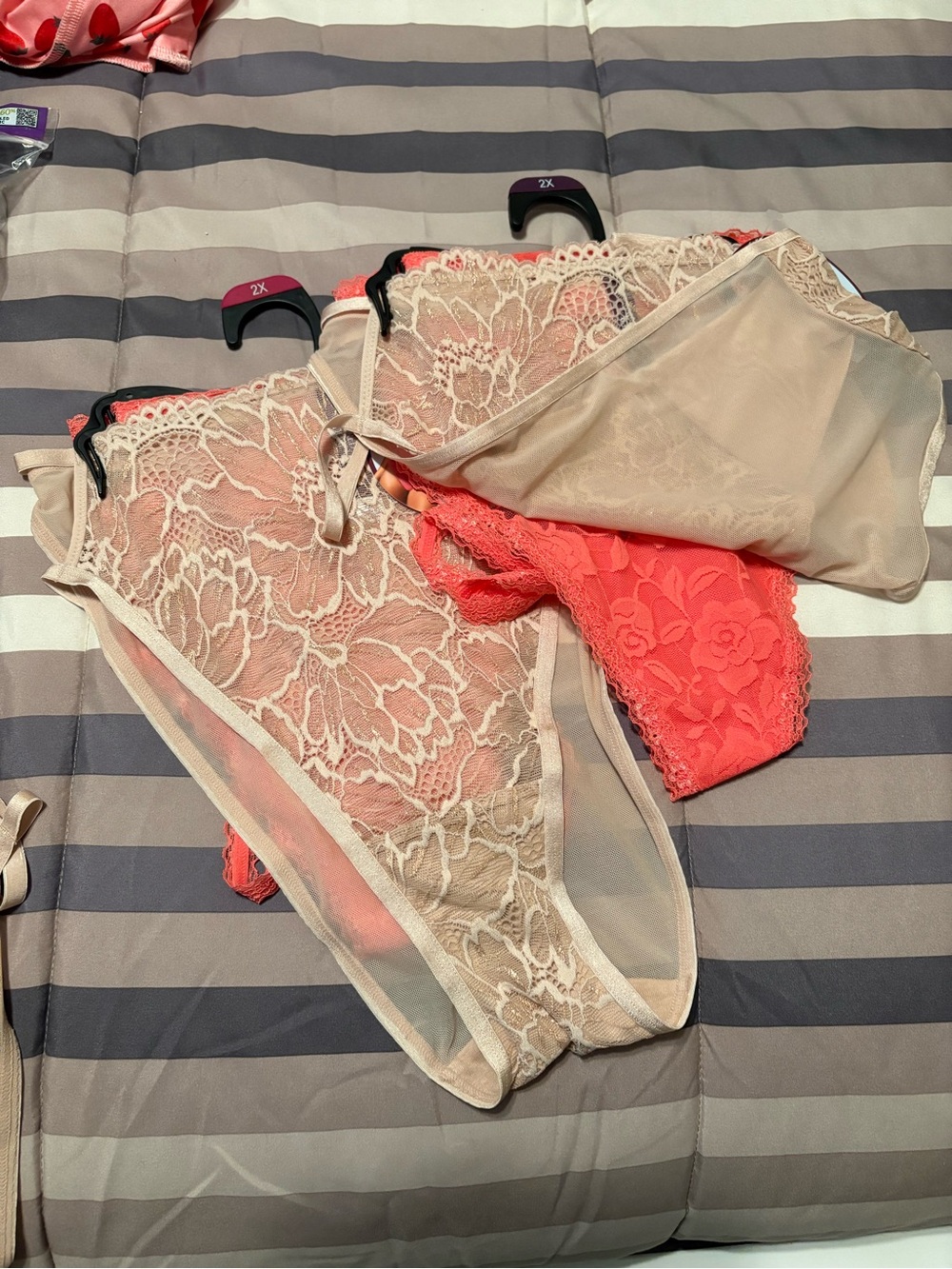 Four pair Brazilian thongs